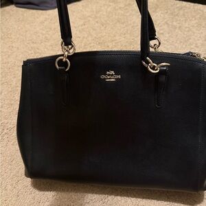 Coach Black Leather Satchel